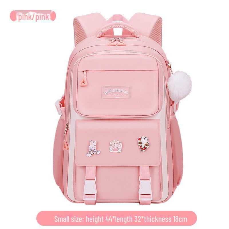 Легкий, водонепроницаемый рюкзак для девочек: Защита позвоночника, большой вместимости, для учеников начальной и средней школы, 3–6 классы.