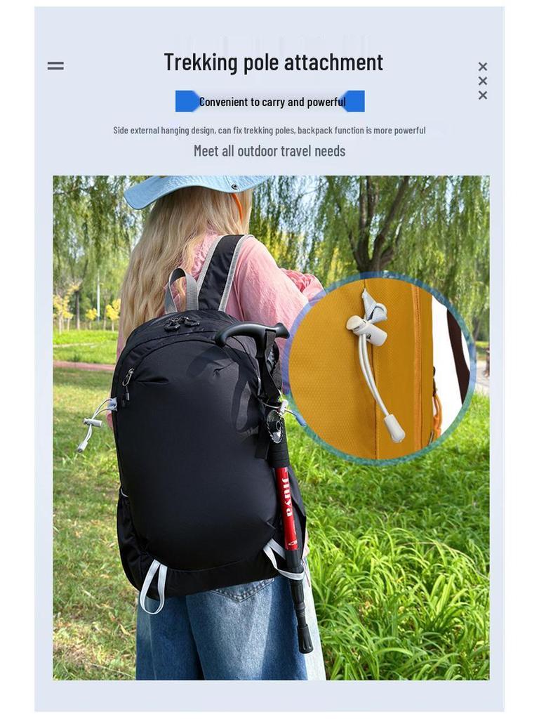 New Versatile Fashion Backpack: Casual Shoulder Bag for Outdoor Hiking, Mountaineering, and Camping.