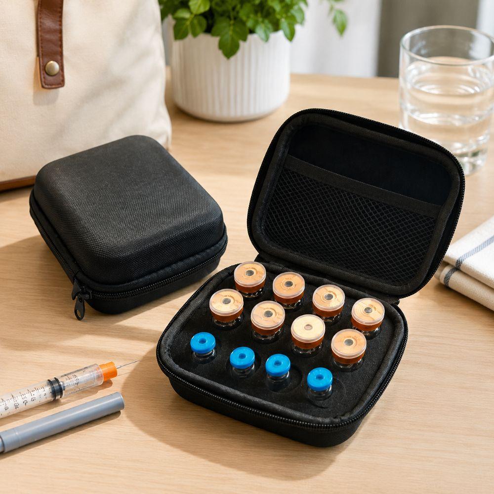 3/10ML Insulin Vial Storage Case Waterproof Essential Oils Carrying Box Diabetes Care