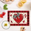 Artoid Mode Red Love День Святого Валентина Салфетки Набор Свадебных Праздничных Столовых Ковриков Для Вечеринки Кухня Столовое Украшение