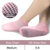 Женские носки для йоги спортивные противоскользящие силиконовые для фитнеса профессиональные тренировочные для бега пилатеса защищающие пятку укороченные носки хлопок