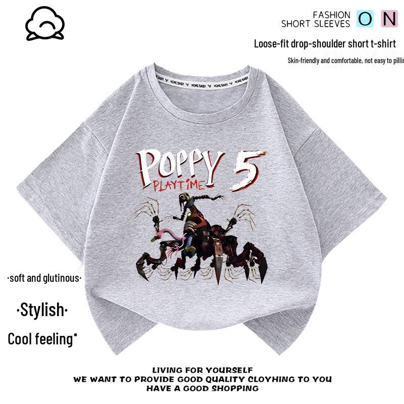 Детская унисекс футболка с коротким рукавом Poppy Playtime