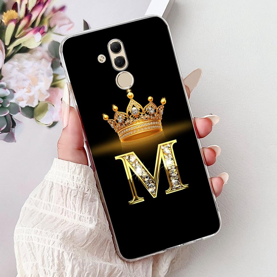 For Huawei Mate 20 Lite Case SNE-AL00 Stylish Crown Letters Cover Soft Slim Phone Case For Huawei Mate 20 Pro Mate20 Lite Fundas