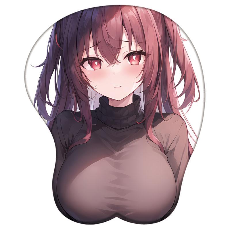 Genshin Impact 3D сексуальный силиконовый коврик для мыши геймерский мягкий коврик для мыши с поддержкой запястья аниме настольный коврик для запястья коврик для мыши