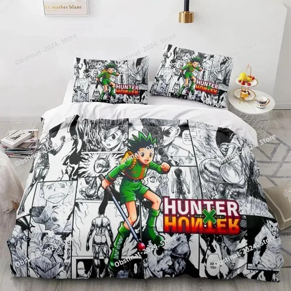 Модный Комплект Постельного Белья HUNTER×HUNTER С Принтом Одеяло Покрывало Наволочка 3 Предмета Наборы Детский Взрослый Размер