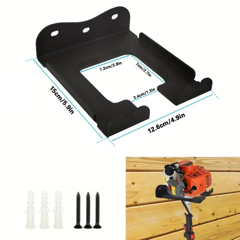 Heavy Duty Chainsaw Wall Mount Metal Holder - Steel Electric Tool Hook Bracket for Garden Chainsaw Storage Rack