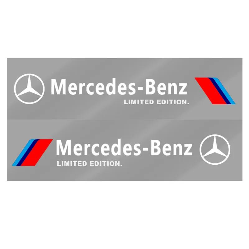 OLV5 Reflective Car Door Side Sticker Body Graphics Vinyl Decal For Mercedes Benz W204 W212 W176 GLC CLA GLA E C G M R S Class AMG