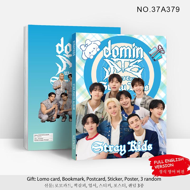 Страницы Stray Kids Горячий Фотоальбом Karma Do It Version Фотоальбом С Ломо-Карточками Закладка Открытка Наклейка Постер Для Поклонников Подарок 80 Детский