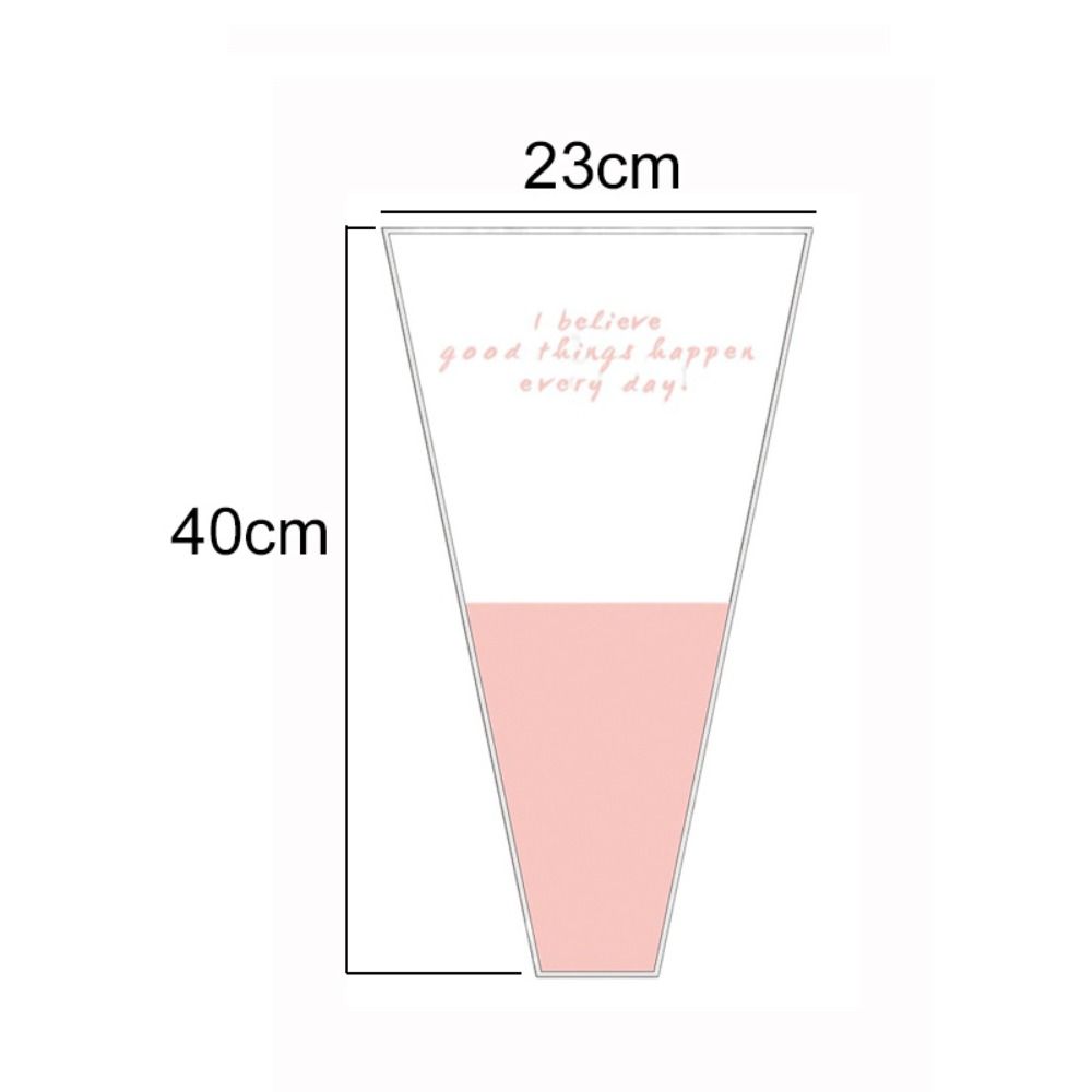 50PCS Packing Material Bouquet Wrapping Paper Transparent Flower Paper Bag Mother's Day