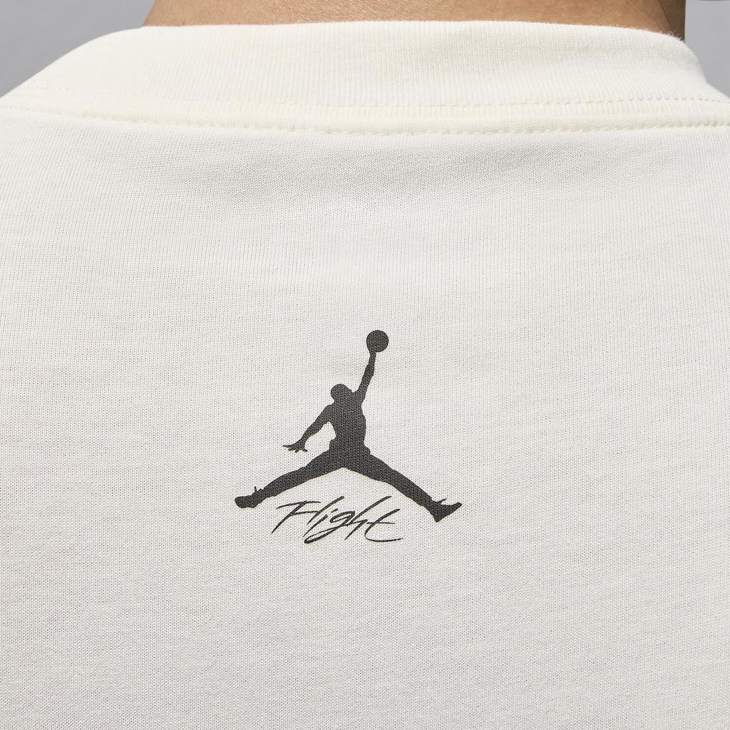 Jordan Flight Series Colorblock Character Graphic Print Round Neck Short Sleeve T-Shirt SS24 Men Tops Sail FN5955-133