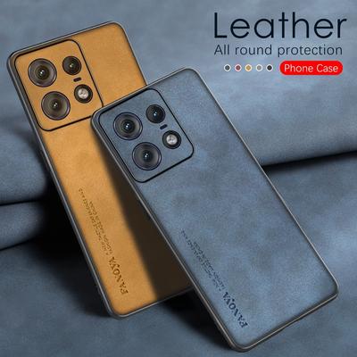 Чехол для Motorola Edge 50 Pro из овчины, искусственная кожа, матовый силиконовый бампер, задняя крышка для Moto Edge 50 Pro, противоударный корпус