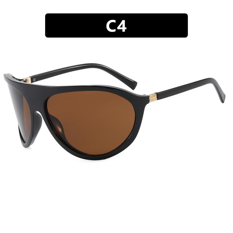 Персонализированные солнцезащитные очки с большой оправой, новые солнцезащитные очки для отдыха на открытом воздухе
