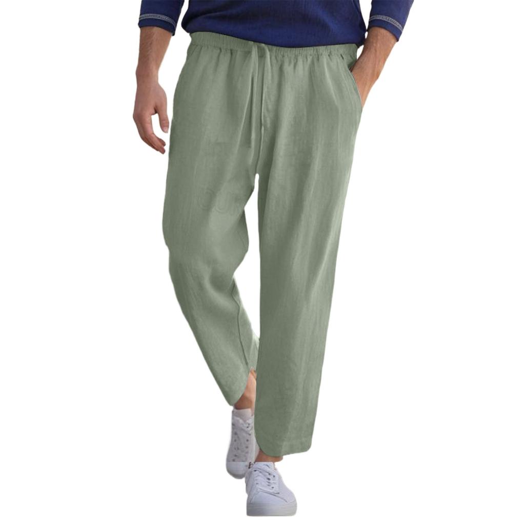 Мужские комбинезоны, повседневные брюки с несколькими карманами и завязками, походные брюки, хлопковые саржевые брюки