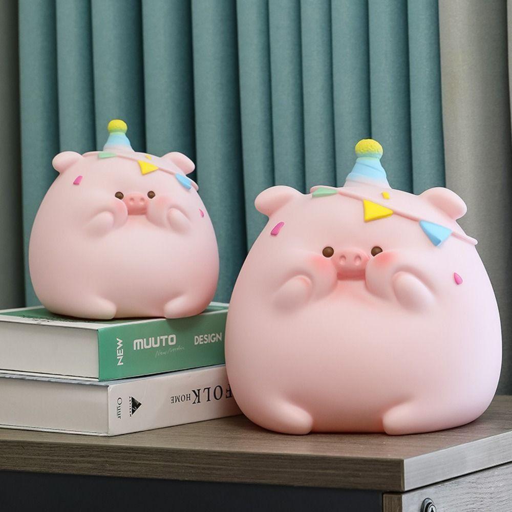 Pig Savings Jar Vinyl Money Boxes Piggy Bank Model Safe Deposit Box  Children/Kids