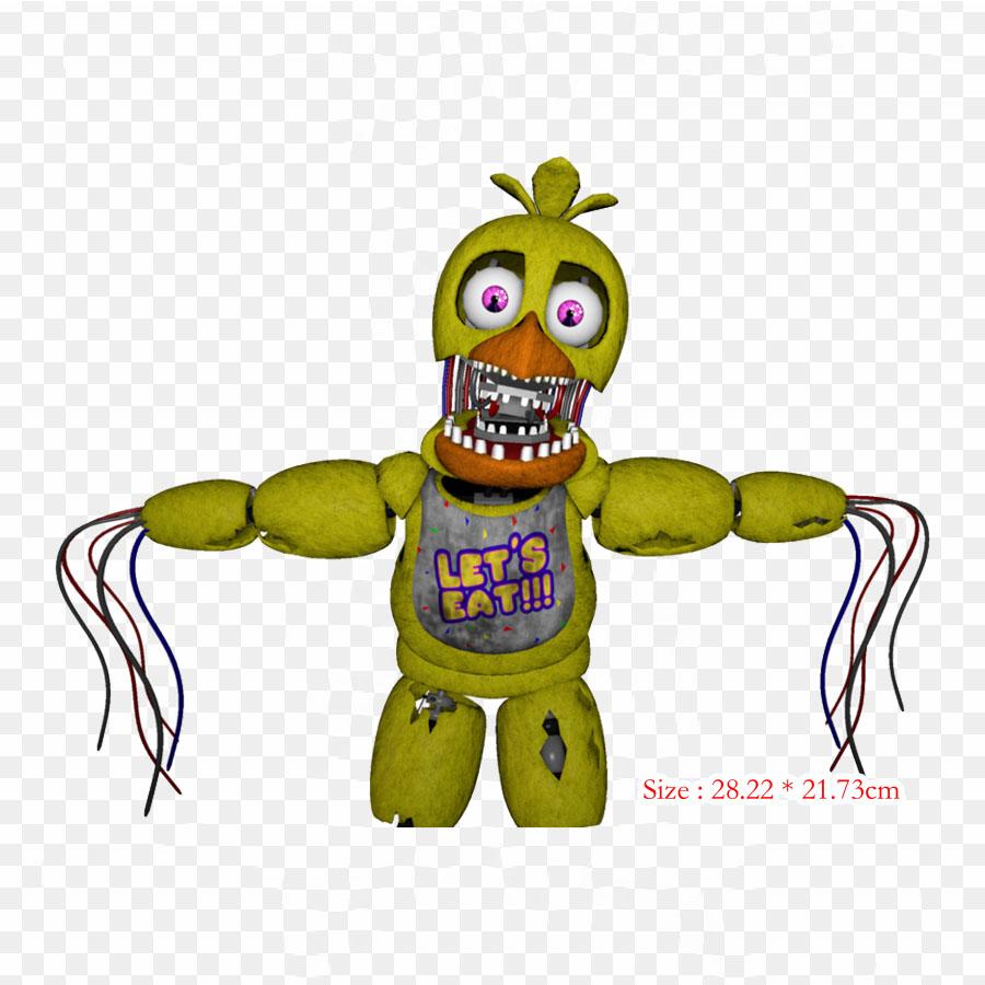 Withered Chica Fnaf World Fnaf World Five Nights At Freddy's 2 Iron-on Transfers For Clothing Tshirt Bag Heat Transfer Stickers Iron On Patches