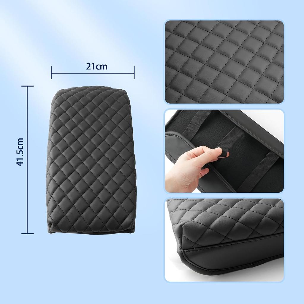 2024 2025 2026 Накладка на центральную консоль Sorento для Kia Sorento (LX/S/EX/SX/SX Prestige/X-Pro SX Prestige),Водонепроницаемая и удобная кожаная накладка на подлокотник