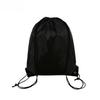 Folding Double-shoulder Braided Drawstring Backpack Bag