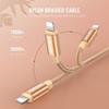 Size 1M - 2.4A USB Cable for iPhone X Charger Cable for iPhone XR MAX XS 8 7 6 Plus 5 S Data Cable - Pink
