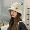 Панама для женщин на осень и зиму, уличная, универсальная, для путешествий, теплая, мультяшная шапка, большой обхват головы, японская милая шляпа-ведро с лягушкой