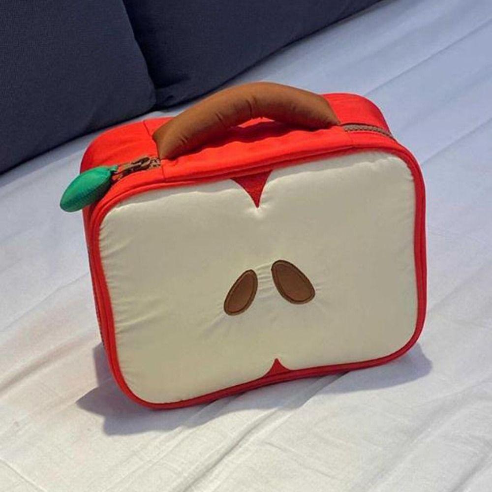 Large Capacity Fruit Pattern Makeup Bag Washable Travel Storage Pouch for Home