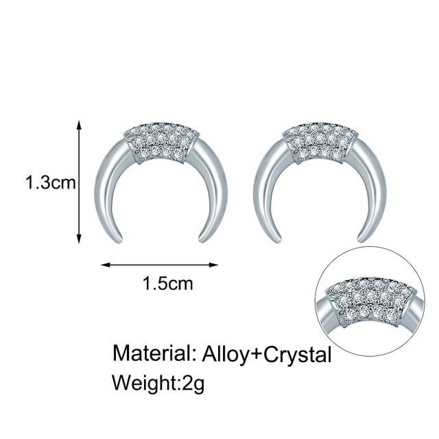 Женские серьги геометрической формы