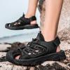 Fashion Black Casual Sandals Trendy Men's Shoe Styles Daily Leisure Street Walking Summer Breathable Daily SANDAL