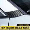 ABS Car A Column Door Mirror Window Glass Stickers Cover Front Side Trims For Toyota RAV4 XA50 2019 2020 2021 2022 2023 2024