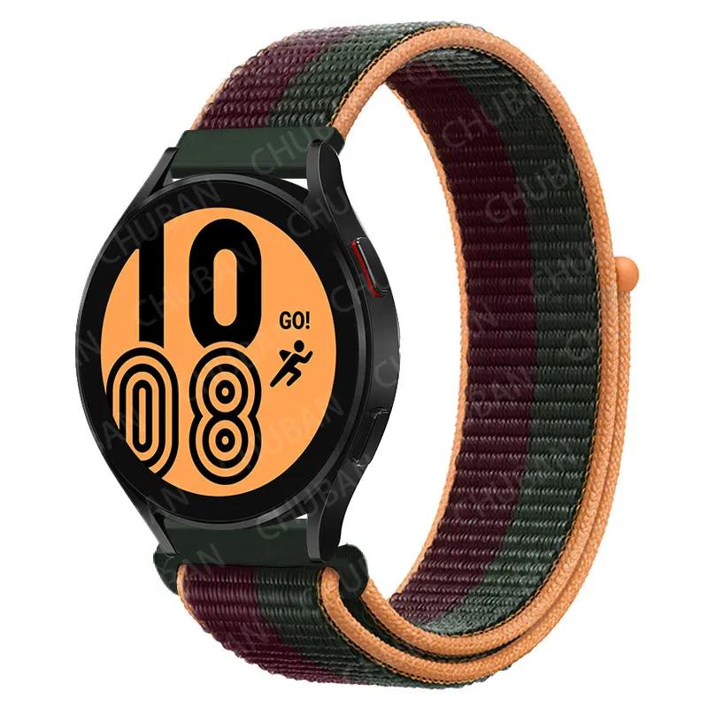 Nylon Loop For Samsung Galaxy Watch 6 5 Pro/4/classic/gear S3 Frontier/active Sport Bracelet Huawei Watch Gt2 3 22mm 20mm Strap