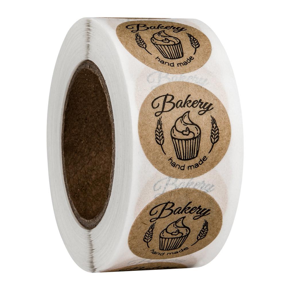 50-500pcs Gift Cake Baking Packaging Decoration Stickers Delicious Donut Style Stickers Gift Packing Supplies Adhesive Stickers