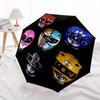 1pc Power Rangers Automatic Folding Umbrella, Portable Collapsible Design, 8-Rib Iron Frame,, All-Season Casual Outdoor Accessory for Christmas Birthd