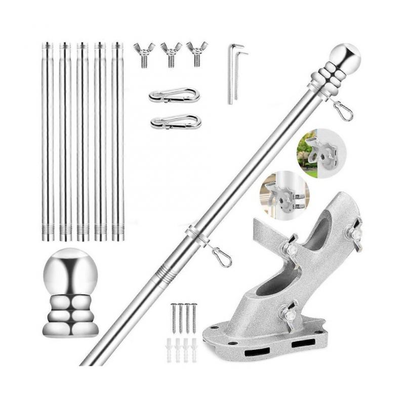 Flag Pole for House,6 FT Stainless Steel, for Outdoor