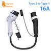 Feyree Car EVSE Charger Plug 16A 3.5kW 32A 7kW Type2 to Type1 J1772 Cord Charging Cable Adapter for EV Charging Station Electric