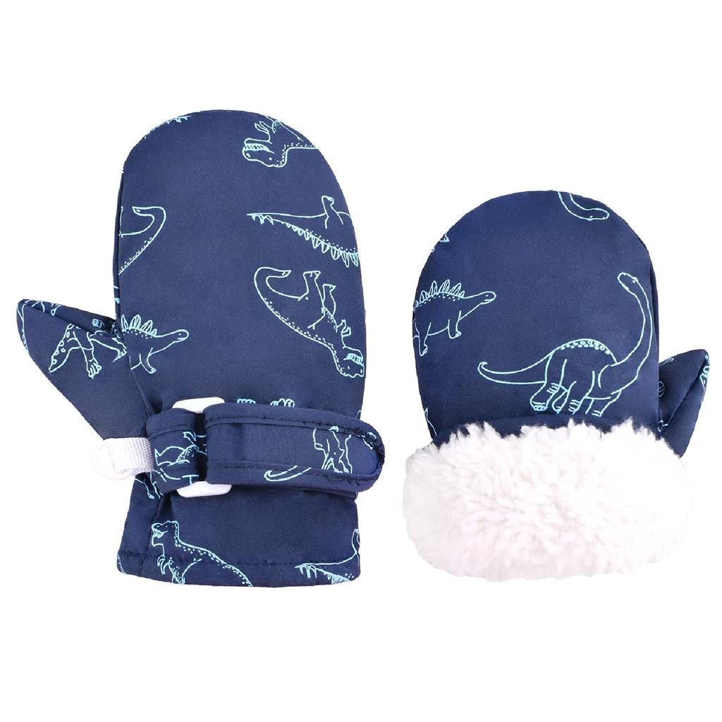 TRIWONDER Baby Cold Weather Outdoor Winter Gloves for and Girls Ages Mittens, Toddlers, Boys, (Navy Blue, 2-4)