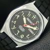 ЯПОНСКИЕ ВИНТАЖНЫЕ ОТРЕМОНТИРОВАННЫЕ МУЖСКИЕ АВТОМАТИЧЕСКИЕ ЧАСЫ SEIKO 6309A ЧЕРНЫЙ ЦИФЕРБЛАТ a442711-1