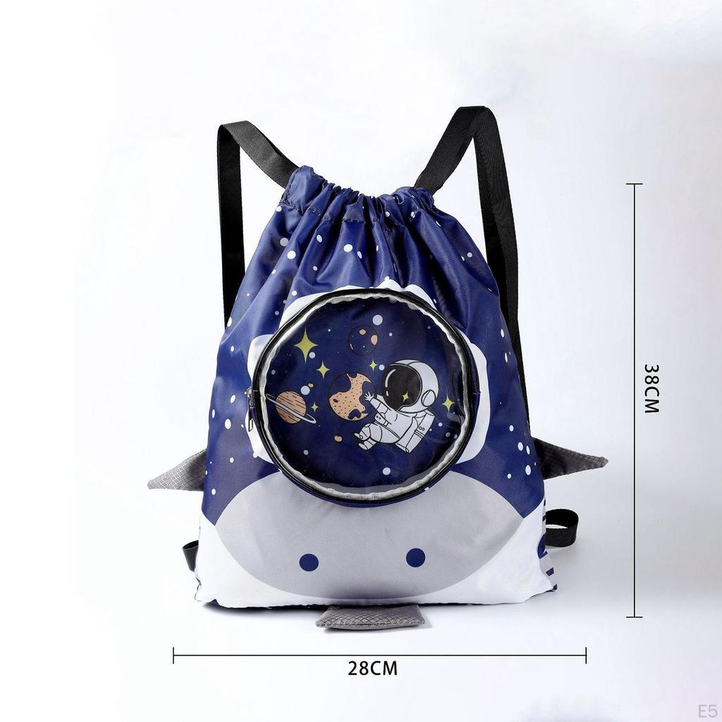 Детская сумка для плавания, рюкзак на шнурке для детей, сумка с мультяшным рисунком, легкая сухая сепарация