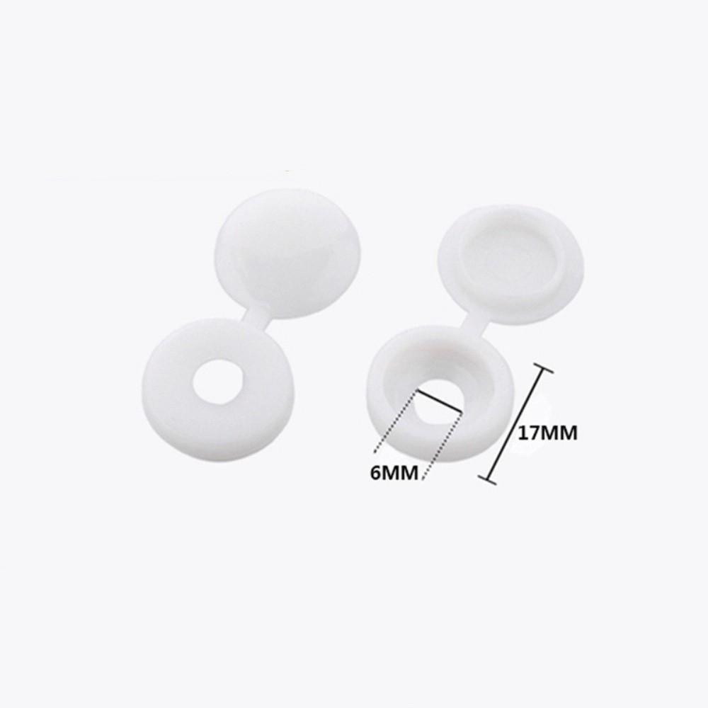 100PCS New Universal Fit Screw Protective Covers Snap Protective DIY Cross Screw Caps Fold Snap Cap Furniture Hardware