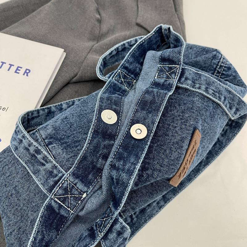 Модная джинсовая сумка через плечо, универсальная сумка для покупок, женская универсальная сумка