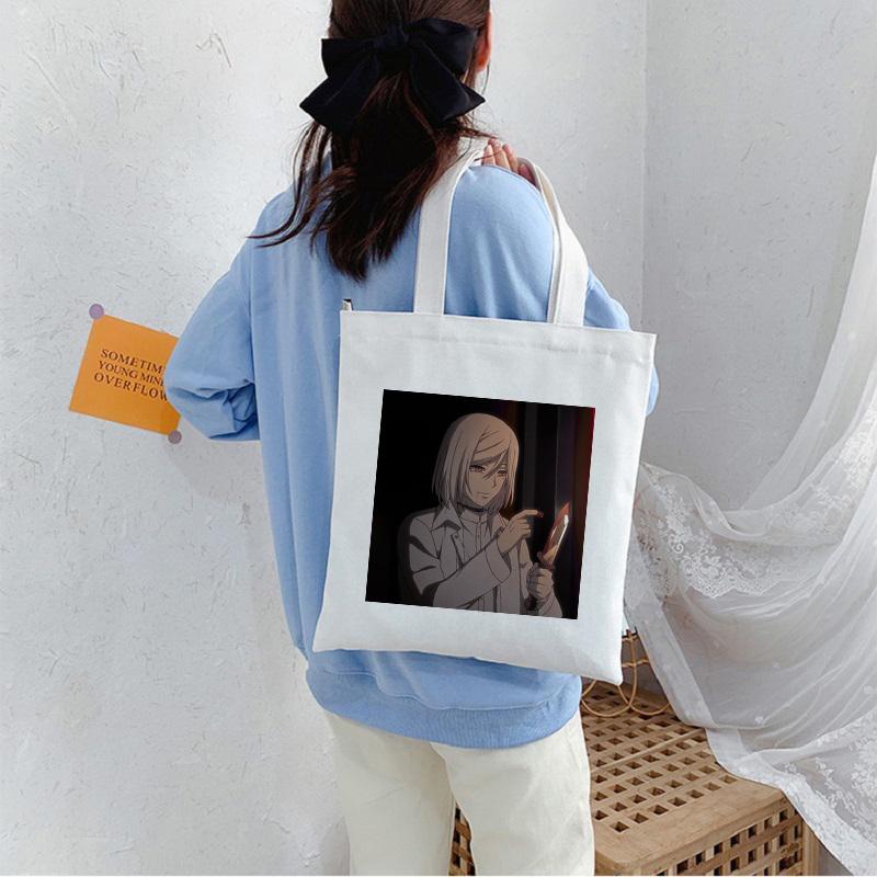 Akudama Drive Killer, холщовая сумка из японского аниме, большая вместительная модная женская сумка, винтажные ручные сумки, классическая сумка на плечо