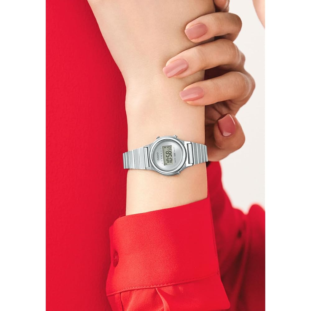 Casio Classic LA700WE-7AJF Серебристые Женские Часы Аналоговый Дизайн из Нержавеющей Стали