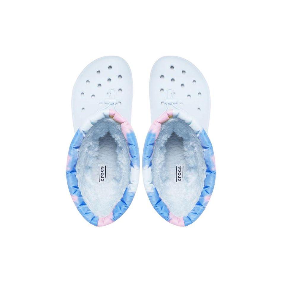 Crocs Классические клоги Теплые Нескользящие Короткие Зимние Ботинки Унисекс Белые 207328-002