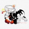 Cuphead Video Games Iron On Heat Transfer Printing Vinyl Patches Sticker for Clothes DIY Appliques Washable Patches