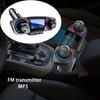Bluetooth 5.0 Car Adapter FM/AUX Transmitter Kit MP3 Player Auto Wireless Handsfree Dual USB Charger LED Screen