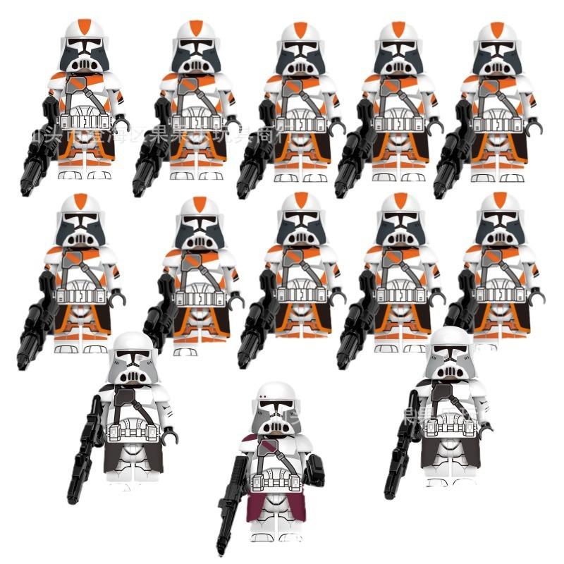 13 Pack Baccara Commander Clone Trooper Star Wars Series Building Block Minifigure Toy Set for Boys