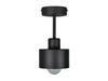 Black ceiling lamp, industrial metal, 1xE27, modern LED lighting for living room, kitchen, bedroom, children's room, loft