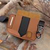 Retro EDC Tactical Leather Sheath for Flashlight and Knife - Wear-Resistant Portable Waist Bag with Buckle