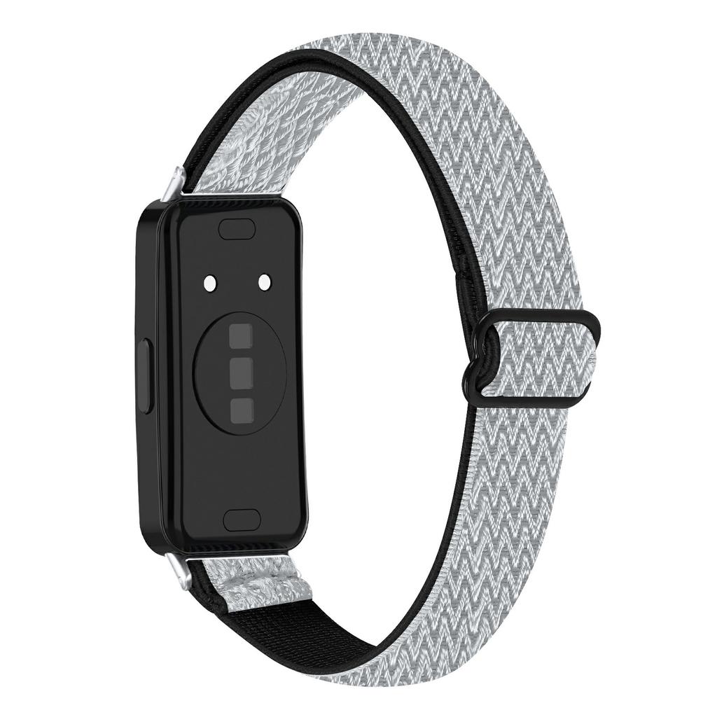 Для Huawei Band 10/9/8 Регулируемый нейлоновый ремешок для часов Волнистый дизайн Эластичный браслет