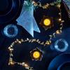 2m LED Gold Color Leaves String Lights for Wedding Birthday Party Decoration Home Wall Decor Outdoor Garden Artificial Plant Vine Light