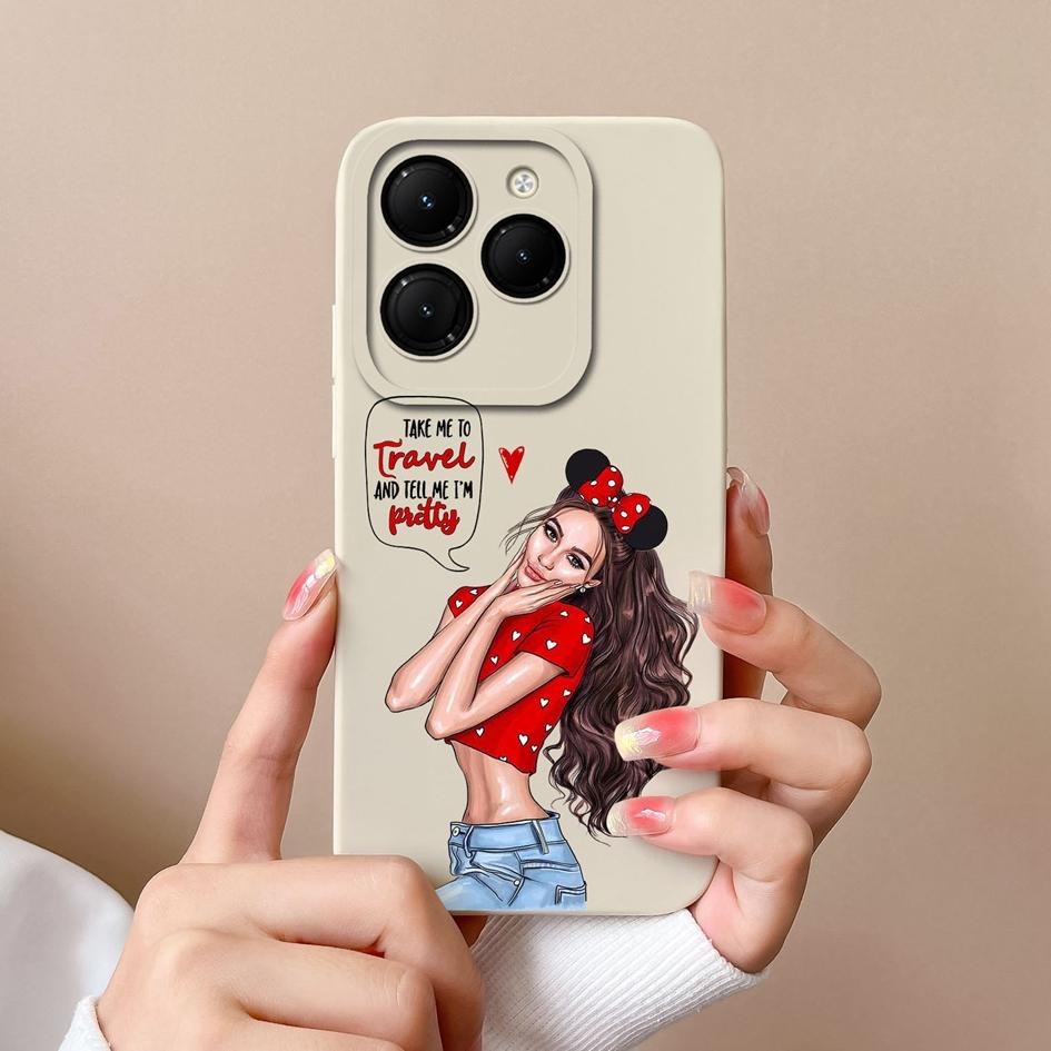 Чехол для Itel S24 RS4 Infinix Note 40 Smart 8 Hot 40 Pro Zero 30 4G задняя крышка Довольно милые сумки для девочек и мальчиков высокого качества из силикона, мягкие противоударные чехлы для телефонов