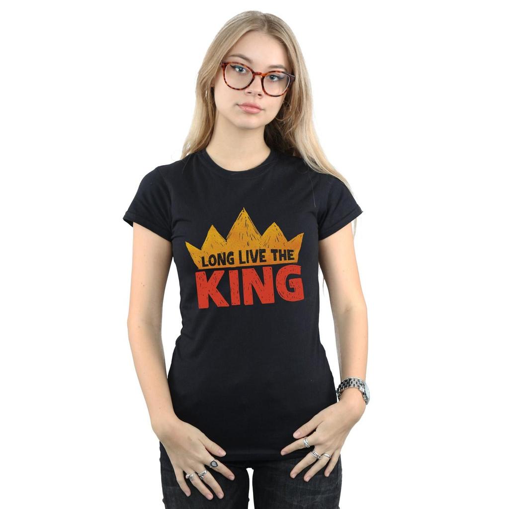 Disney Womens/Ladies The Lion King Movie Long Live The King Cotton T-Shirt