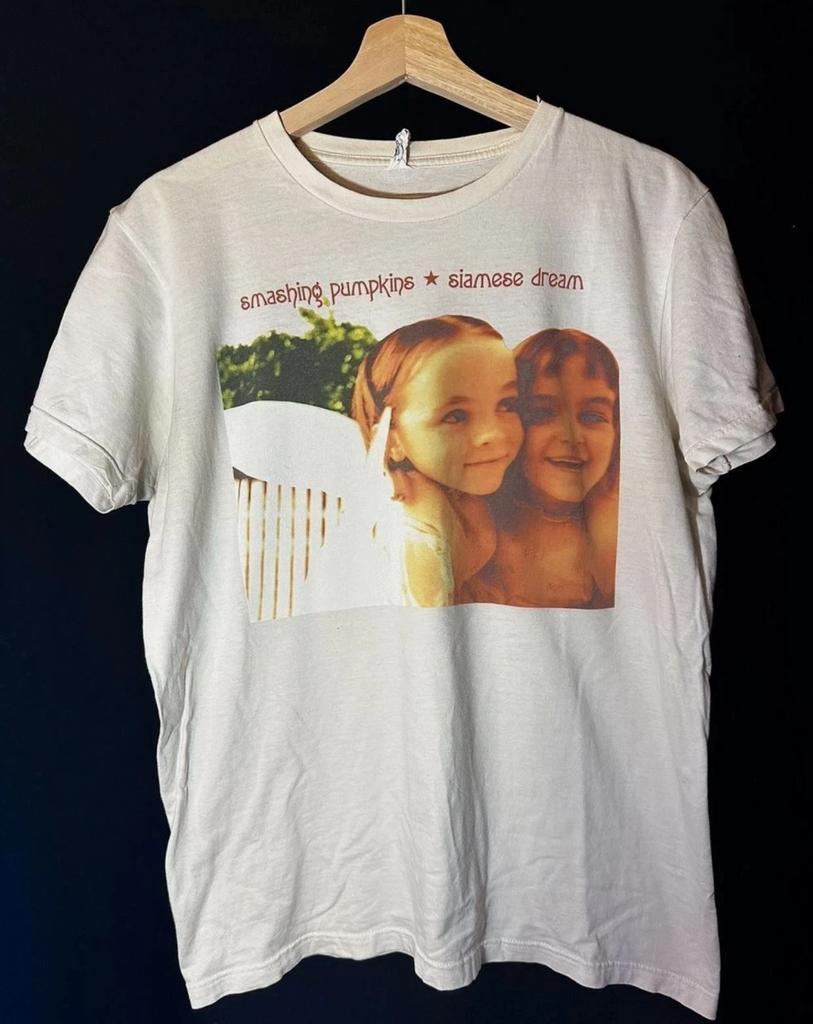 The Smashing Pumpkins Siamese Dream Репринт белая футболка с коротким рукавом